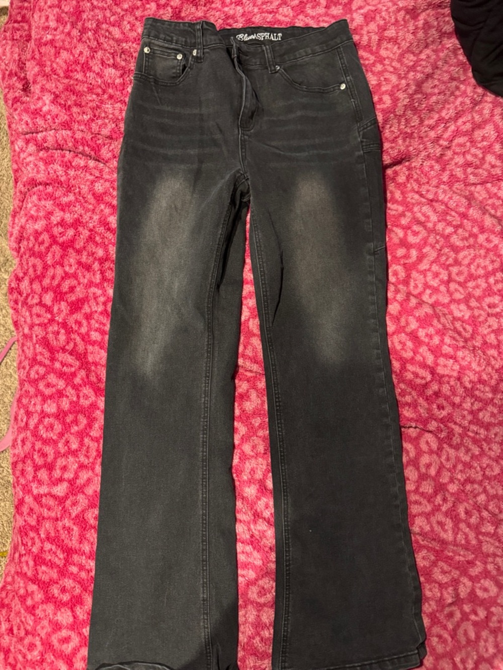 BlueASPHALT Black Flare Jeans— High-Rise Wide Leg